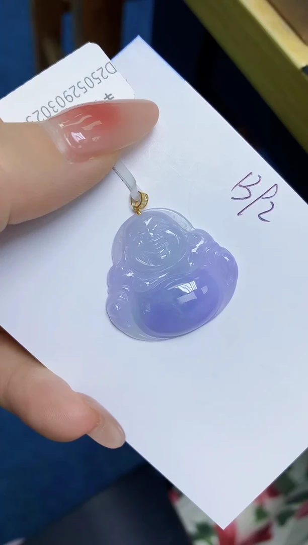 翡翠18K金镶嵌颈饰 天然缅甸翡翠A货