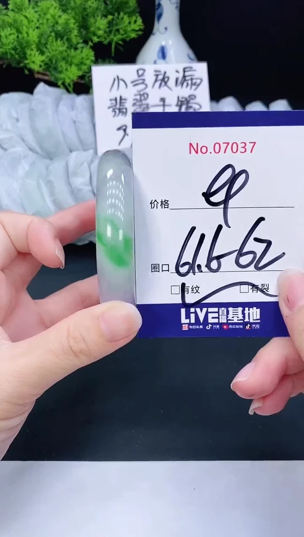 未镶嵌手镯翡翠7037