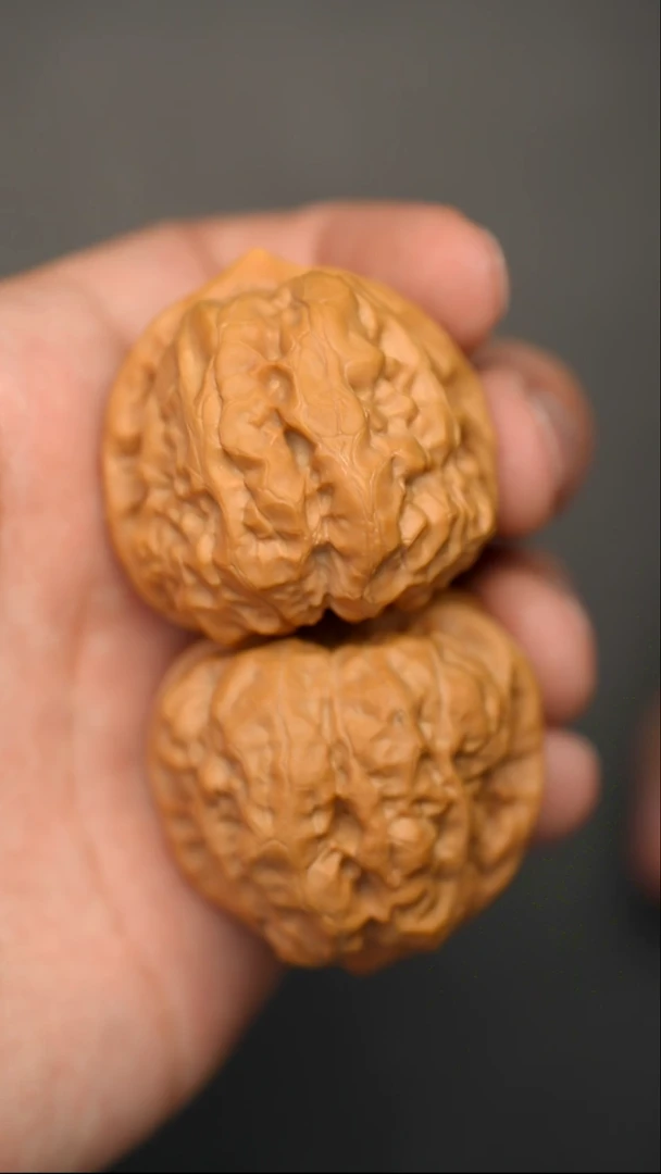 把件文玩核桃微修三角箭毒蛙边38肚42