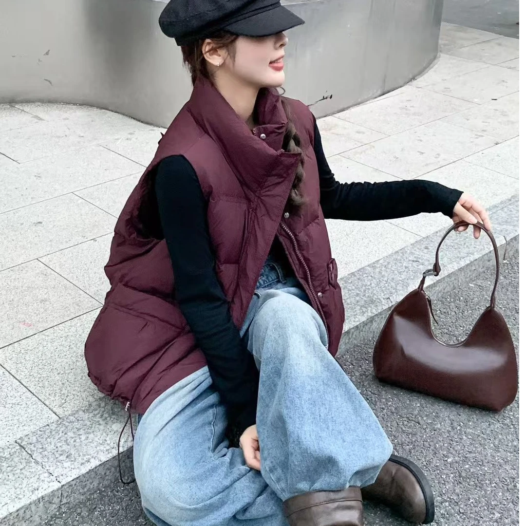 24331韩版时尚立领设计女马甲