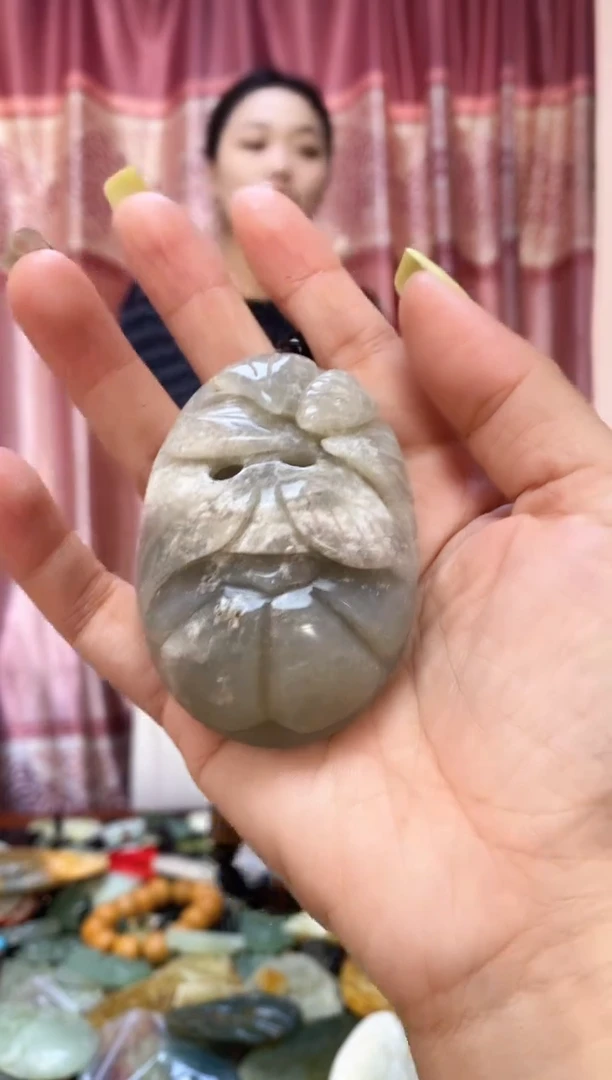 未镶嵌岫玉手把