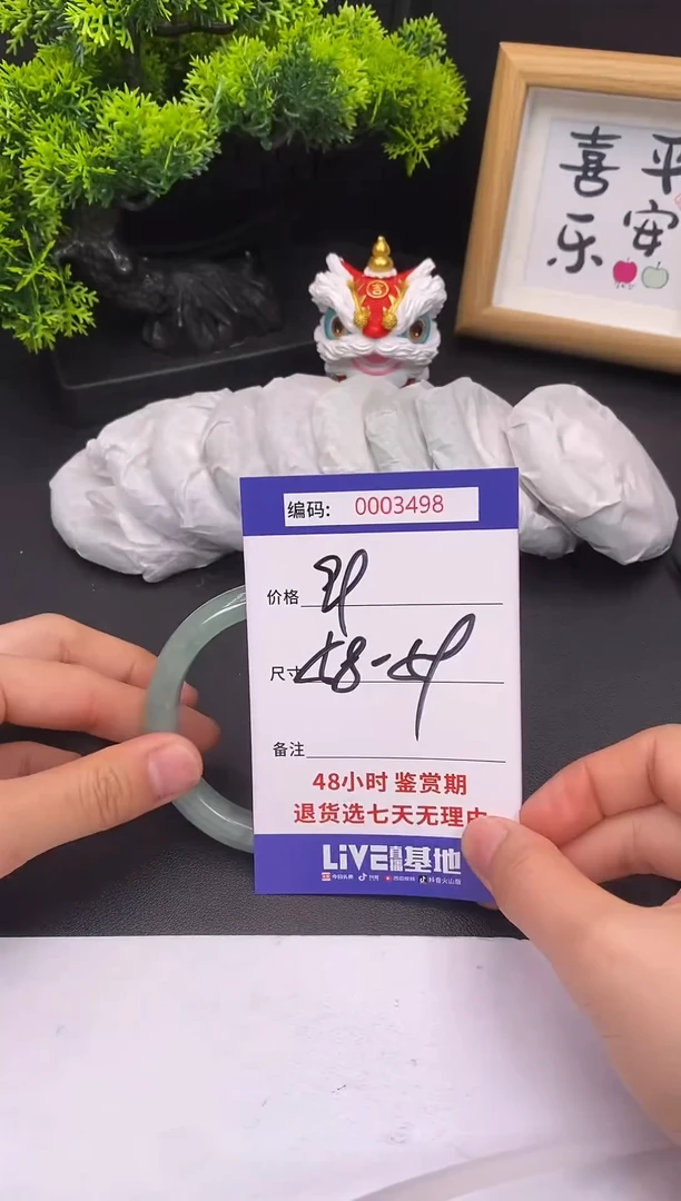 未镶嵌手镯翡翠0003498