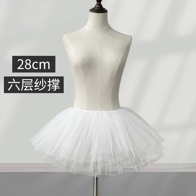 裙撑 短款不规则多层纱撑内搭衬裙蓬蓬裙可外穿