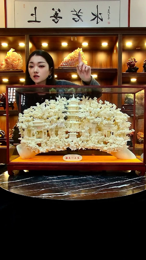 石材当***源家居摆件更上一层楼11111