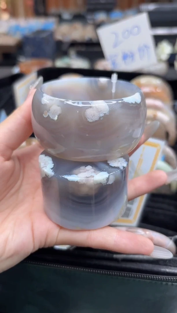 未镶嵌手镯石英质玉C83(56圈赠送镯心)