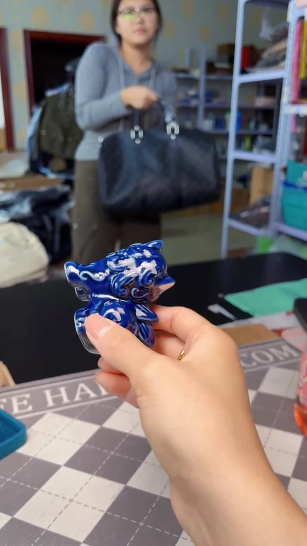 瓷片陶茶666文玩周边多人黑花