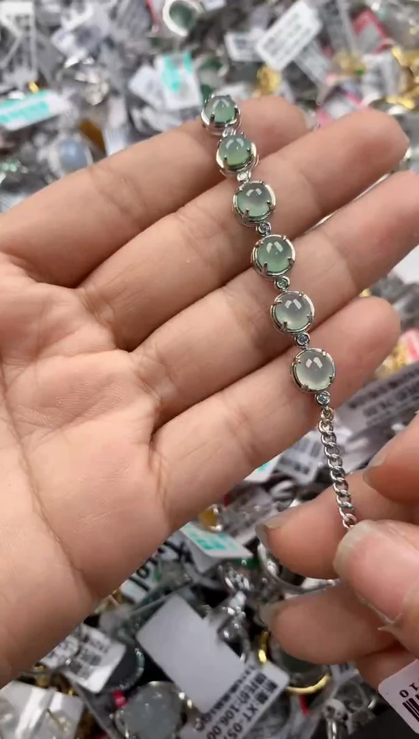 银S925镶嵌戒指翡翠888----7