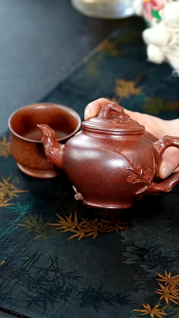 【闪购商品】紫砂茶壶23紫砂壶天星泥报春送杯子