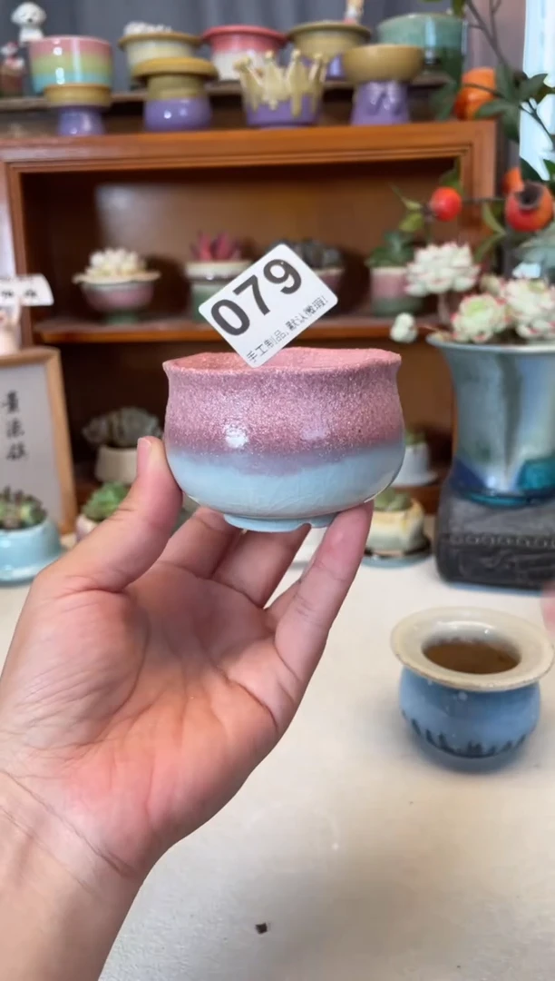瓷片079知木小芳花盆