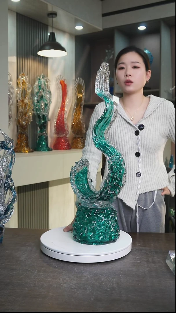 琉璃漂*定制75-80cm海洋蓝色海浪