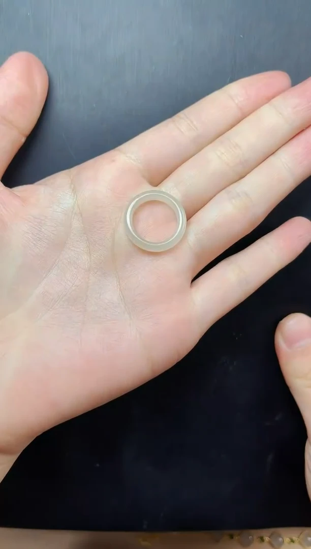 和田玉戒指未镶嵌戒圈1206
