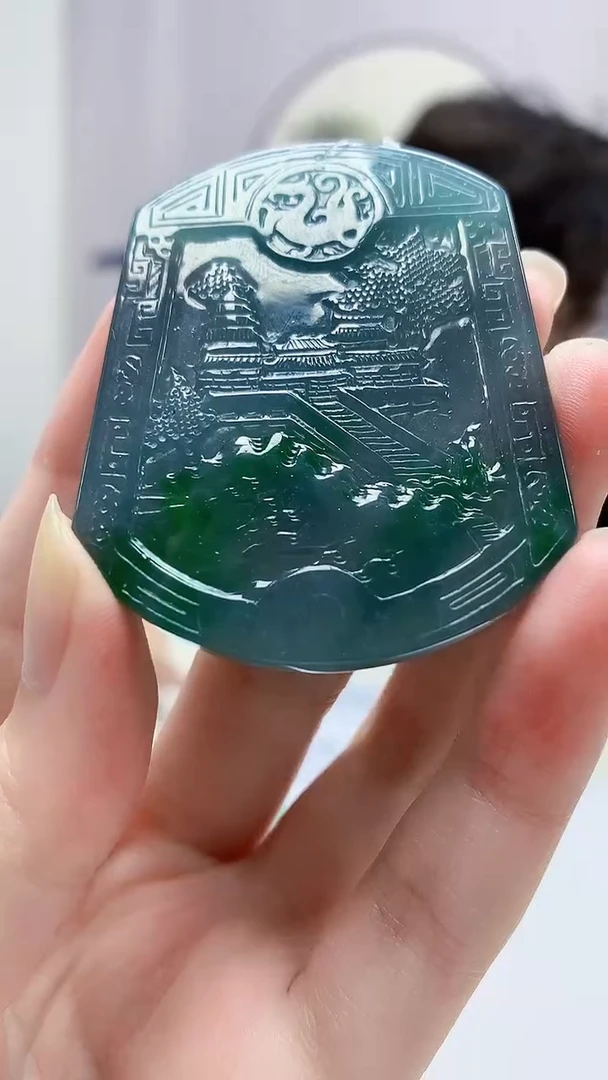 定制翡翠未镶嵌4688zm-毛货赠珠链149