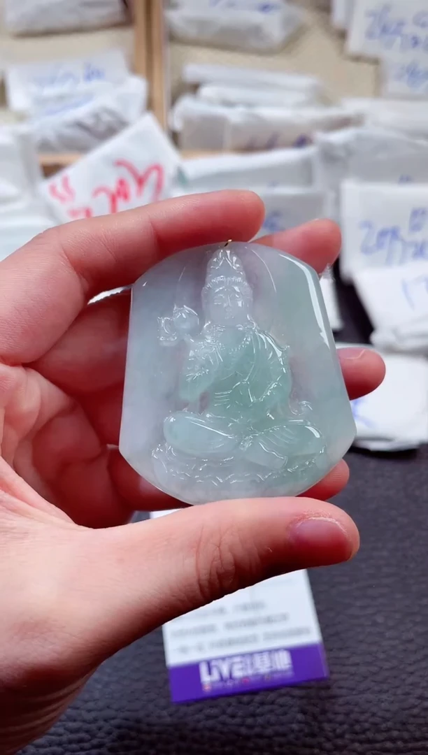 翡翠未镶嵌颈饰00004163大势至