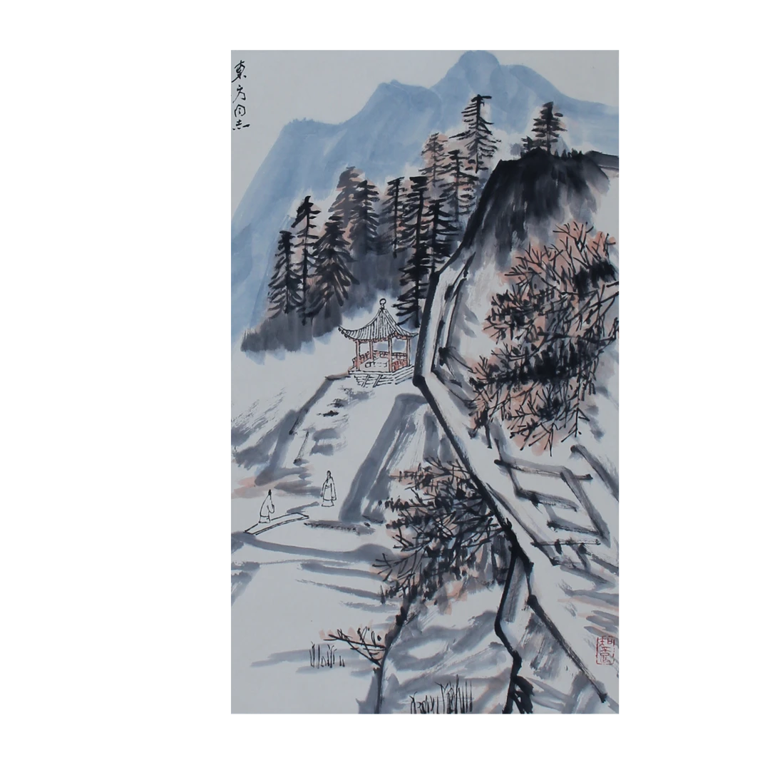 LOT.016 佚名 山水 纸本立轴 70*45cm 553
