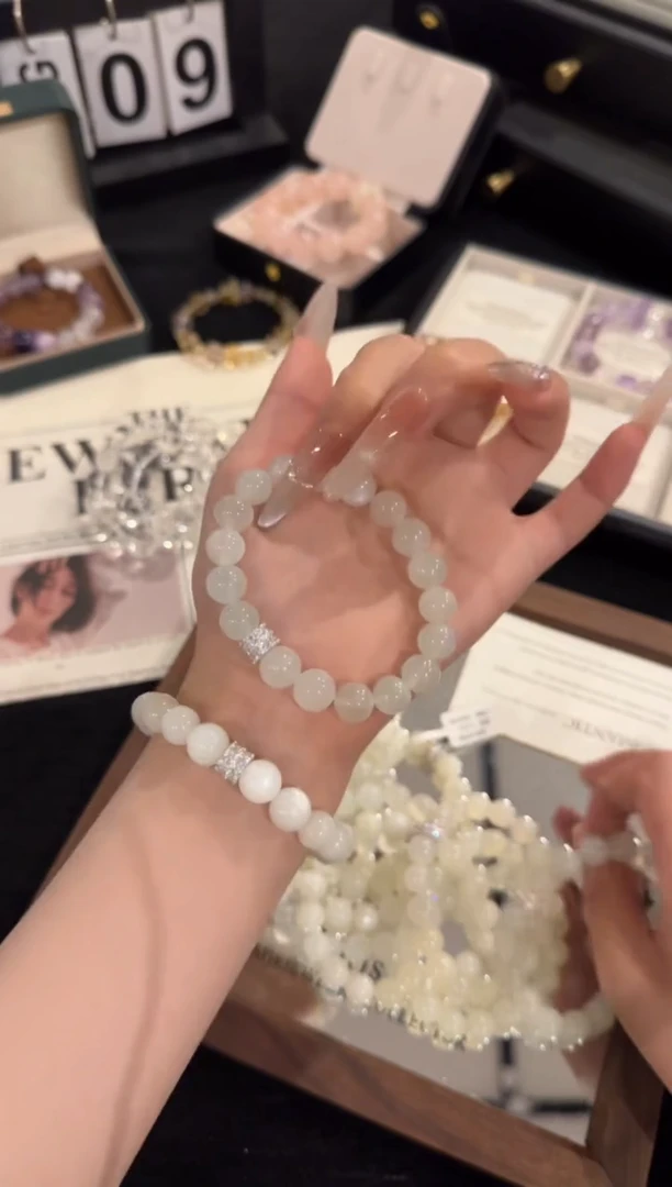 水晶手链合金白月光x2225