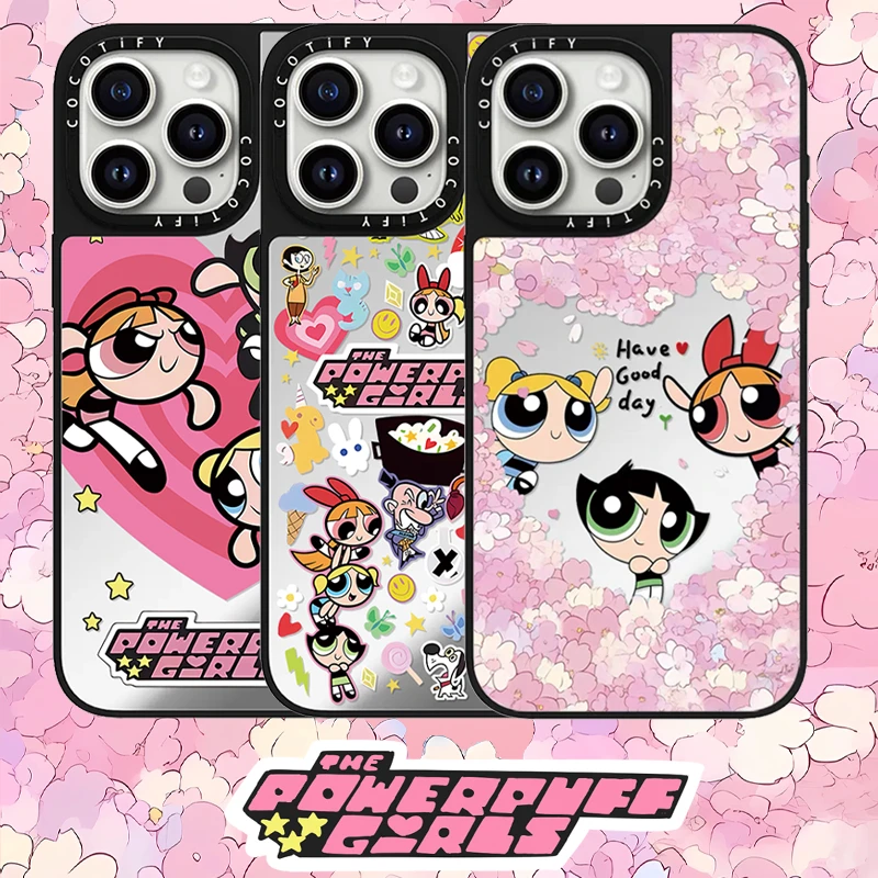 联名飞天小女警17适用iphone16手机壳14promax苹果13pro镜面保