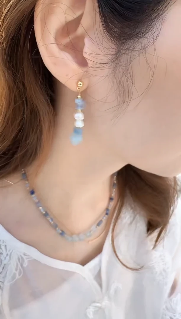 非金属无925银珍珠耳坠