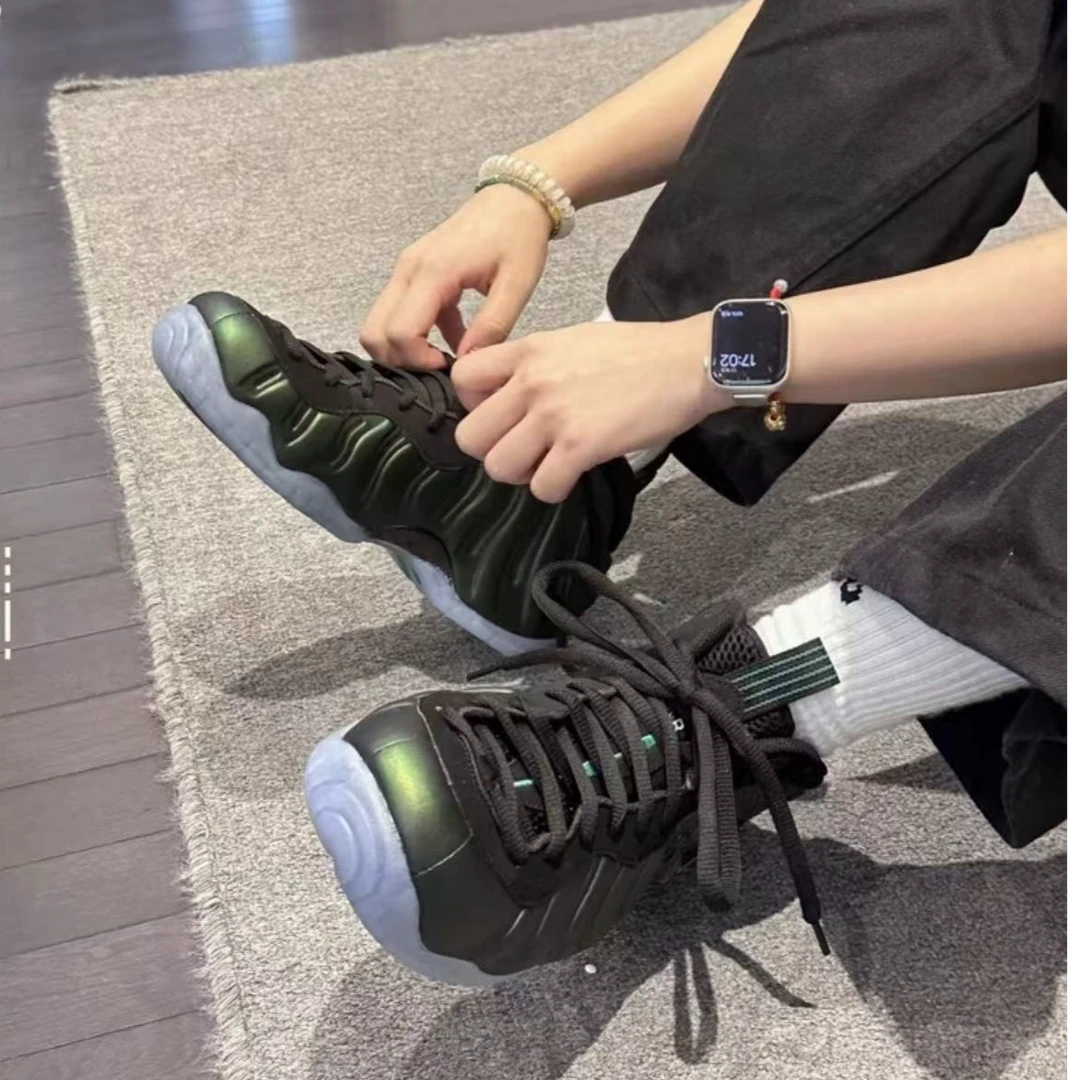 【工厂直供】喷泡篮球男女同款鞋实战气垫球鞋黑武士白喷高帮缓震