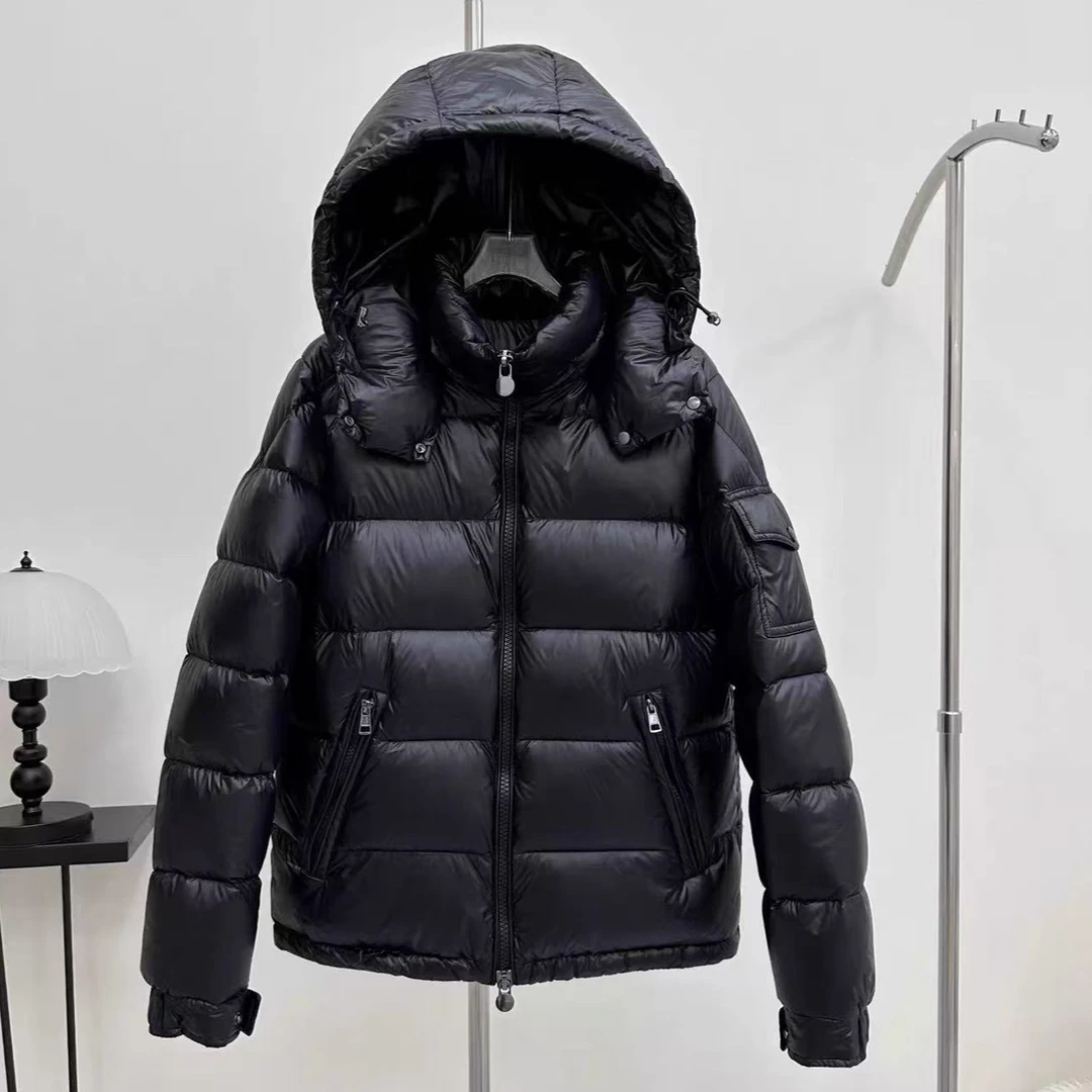 00122冬季新款加厚短款保暖可拆卸帽休闲时尚羽绒服男女同款