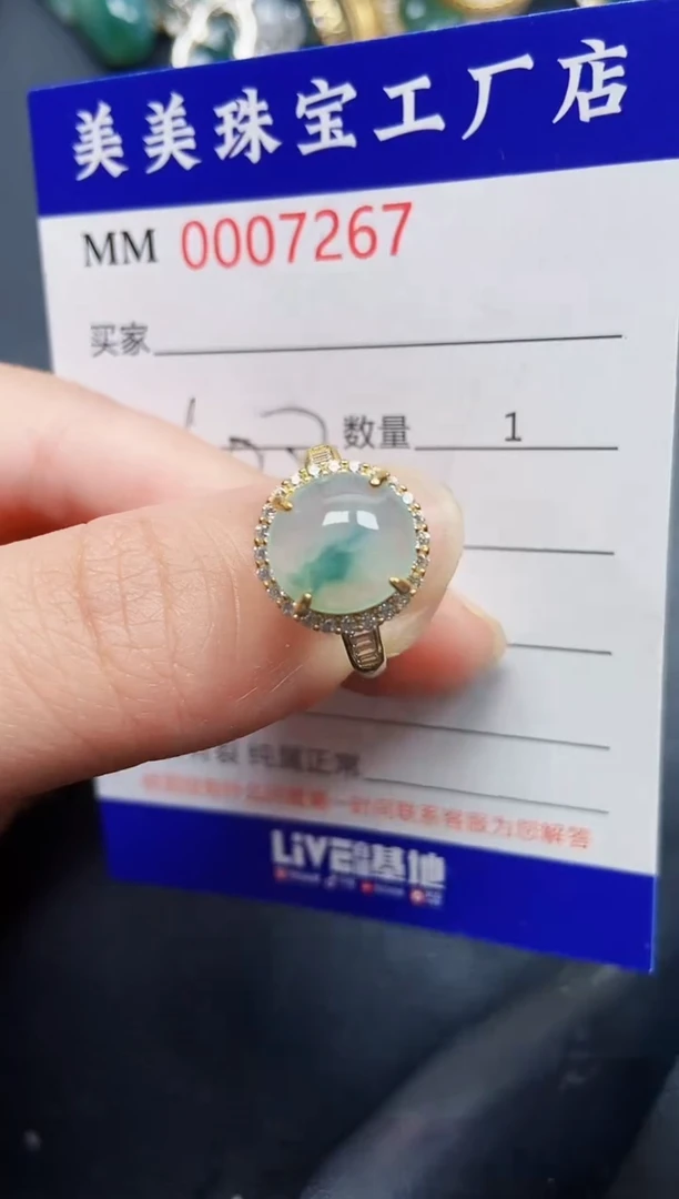 翡翠银S925镶嵌颈饰7267