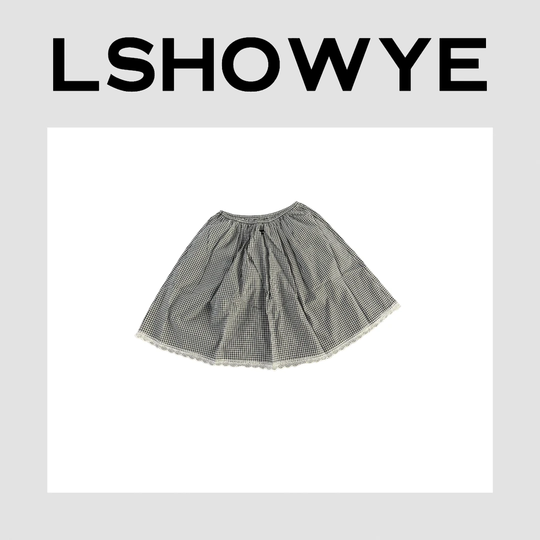 LSHOWYE｜蕾丝边短裙 2XX341