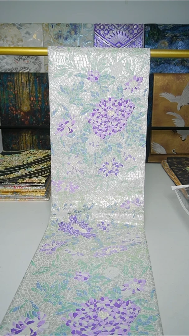 织绣织锦46花卉细密织