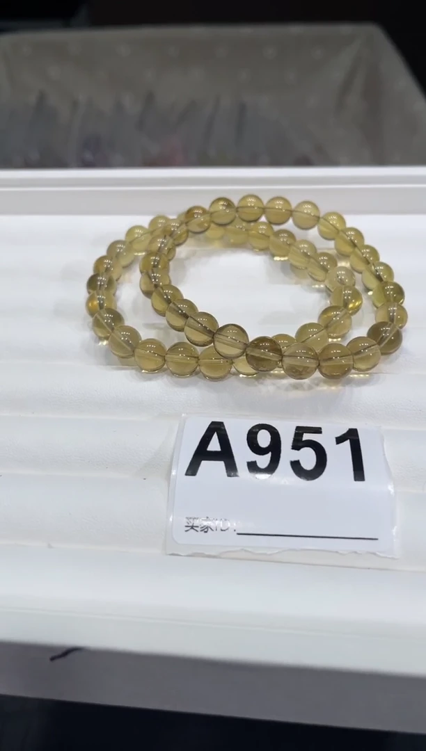 水晶手链未镶嵌A951黄水晶8多样性发一