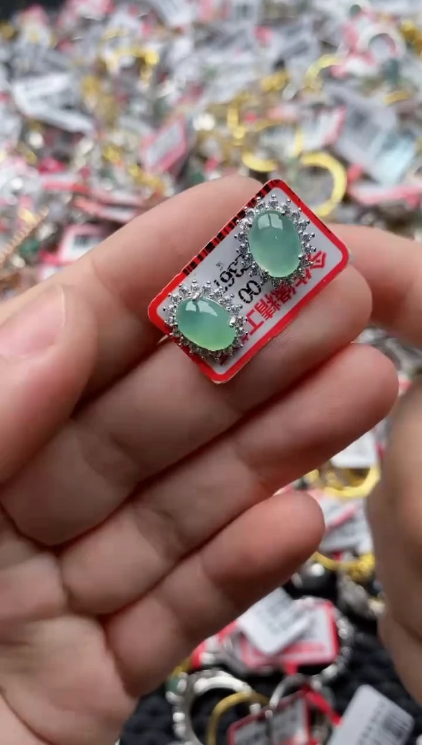 【闪购商品】翡翠戒指银S925镶嵌88888---5