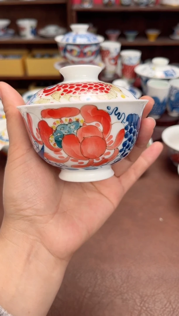 【闪购商品】宠粉福利价        莲年有鱼盖碗