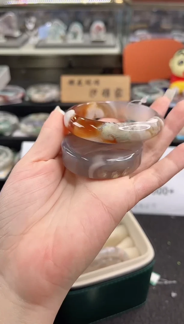 未镶嵌手镯石英质玉54圈口（赠品镯心）s9025