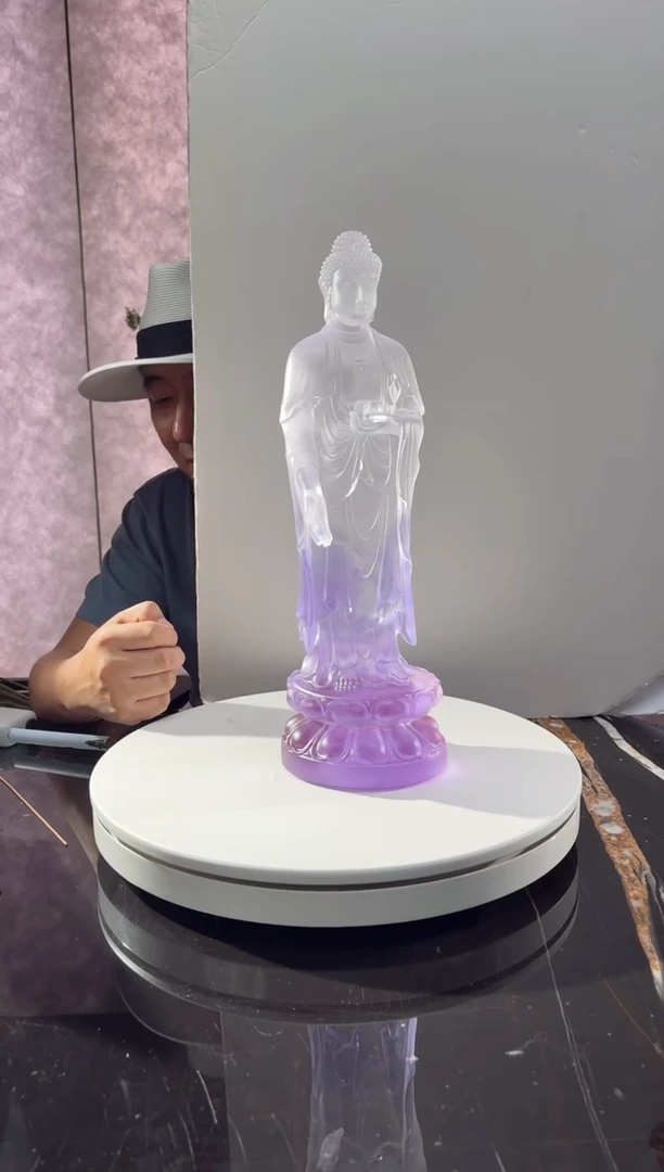摆件大号紫罗兰阿弥陀佛