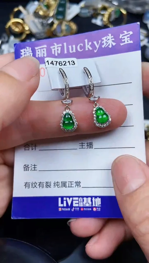翡翠银S925镶嵌颈饰0541