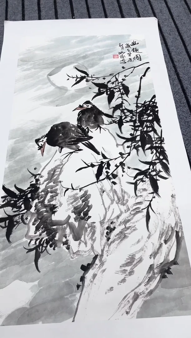 精品国画花鸟作品