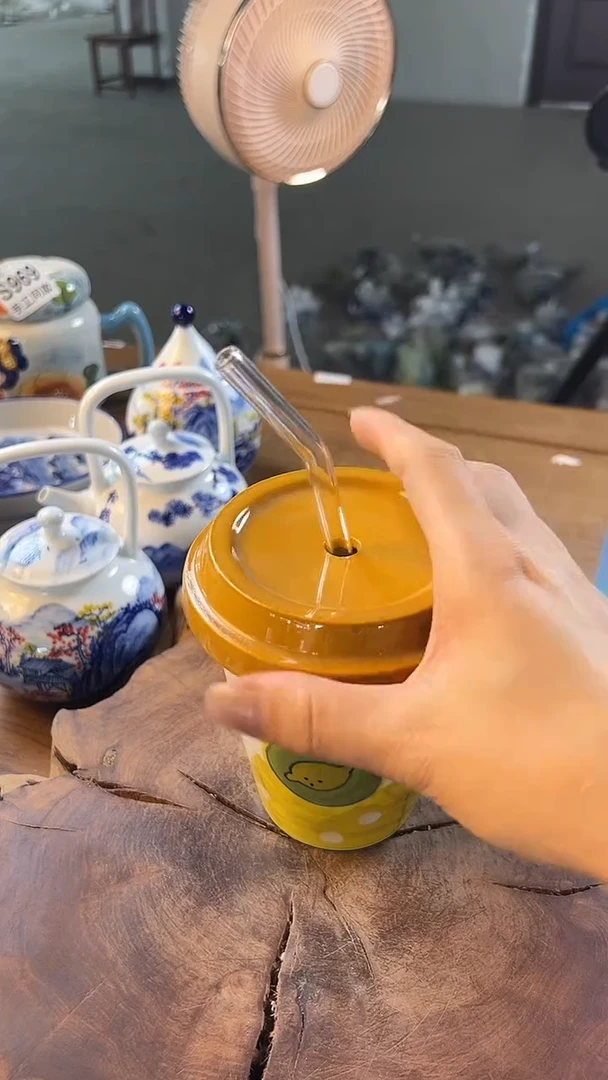 碗S976高白泥吸管杯