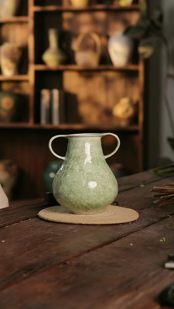 摆件18-311 陶瓷花器高20口径8