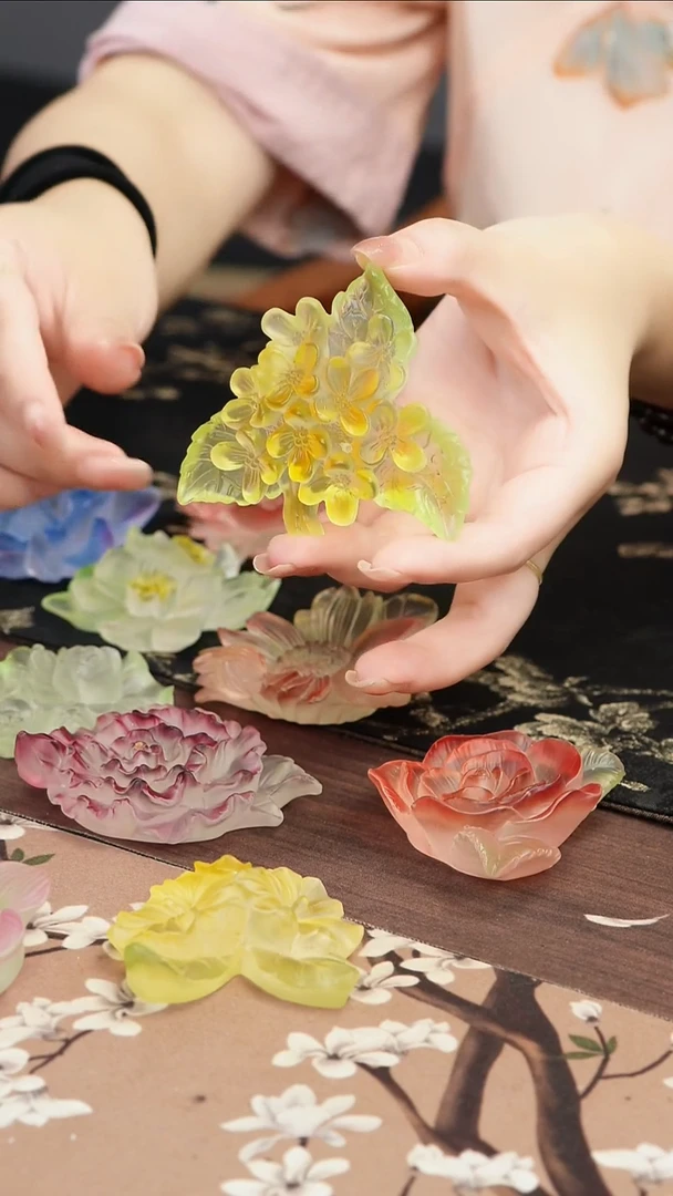 琉璃手工艺品8月桂花香插