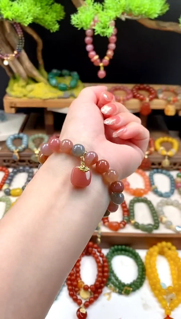 未镶嵌玛瑙手饰多宝无事牌