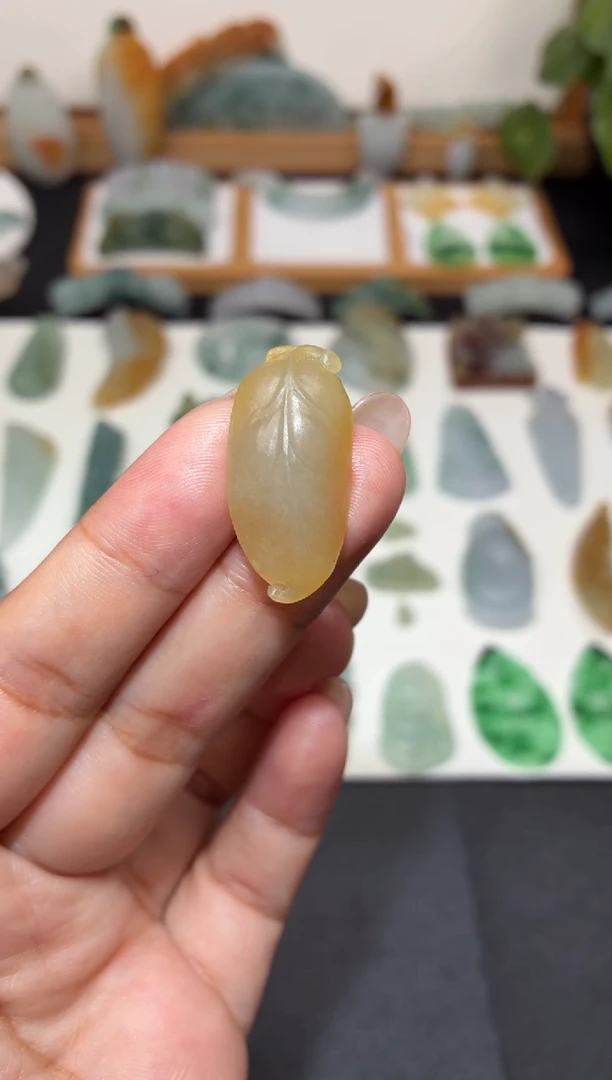 未镶嵌定制翡翠?****?叶子