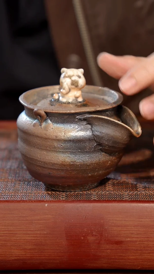 陶瓷奢瓷/瑞寅柴烧茶器（宝瓶）412