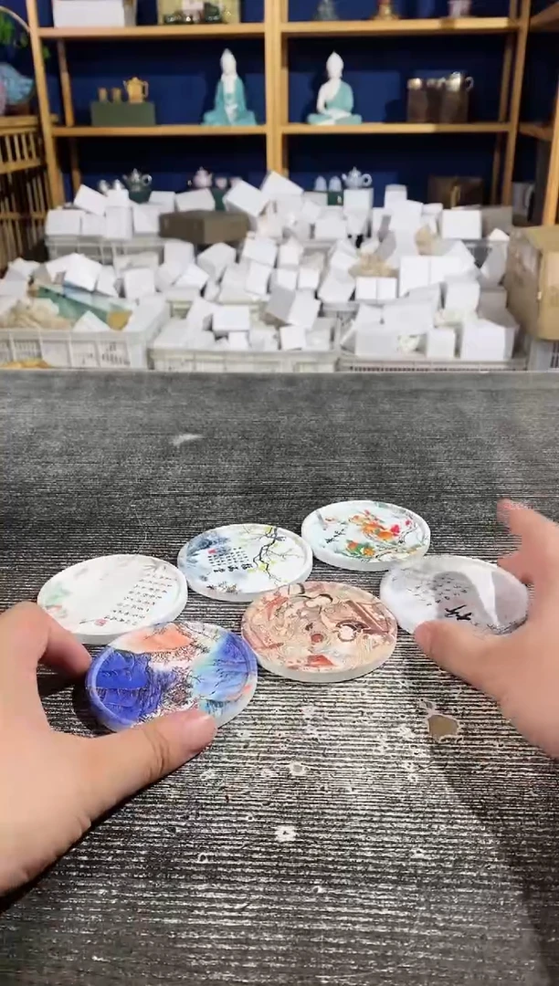 【闪购商品】其他陶瓷杯垫花色随机6片装