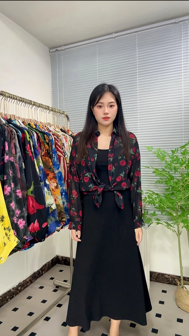 【微透系列】夏季外搭薄款上衣衬衫减龄微透长袖港风气质宽松衬衫