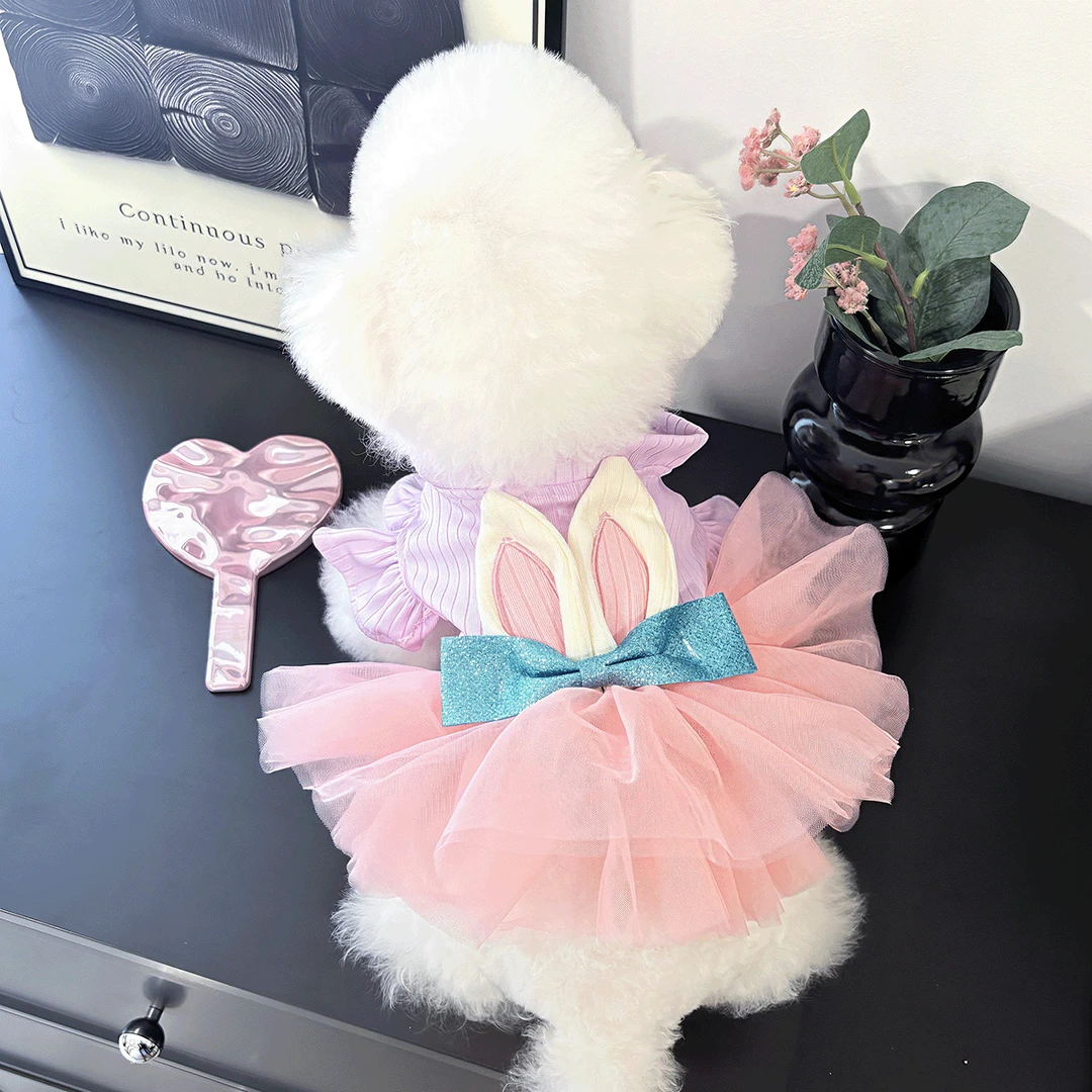 宠物公主风梦幻小兔蓬蓬纱裙礼服猫猫狗狗服饰可爱多色适用
