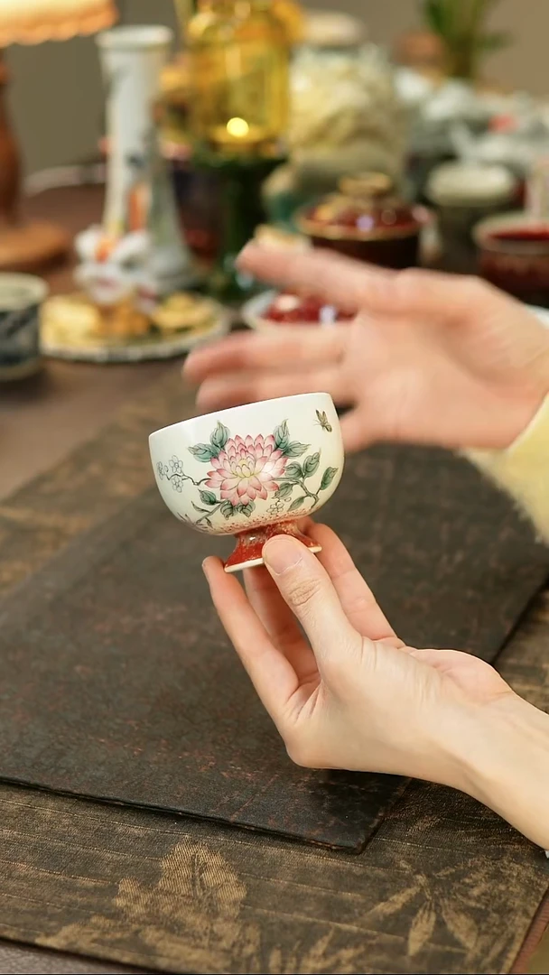 景德镇陶瓷杯碗柴烧多人