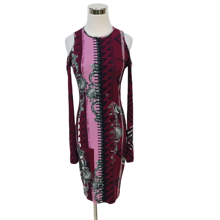 95新 VERSACE/范思哲 妃鱼/jeans/粘胶纤维/连衣裙/M7/12