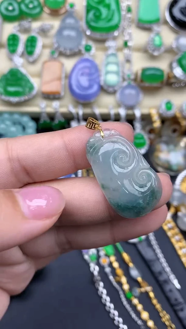 【闪购商品】翡翠颈饰18K金镶嵌181-中国好珍宝
