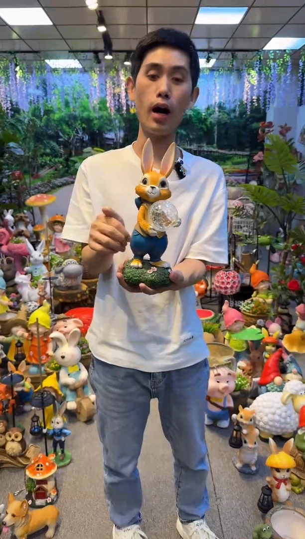 无花朵花园庭院摆件&00&