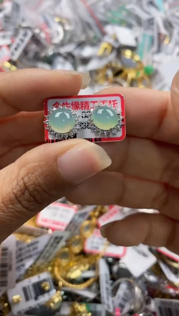 银S925镶嵌戒指翡翠2222-----7