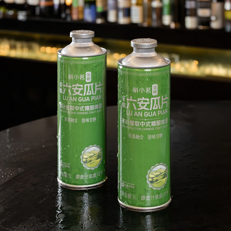 六安瓜片茶啤六瓶装中式精酿1L*6罐网红啤酒网红