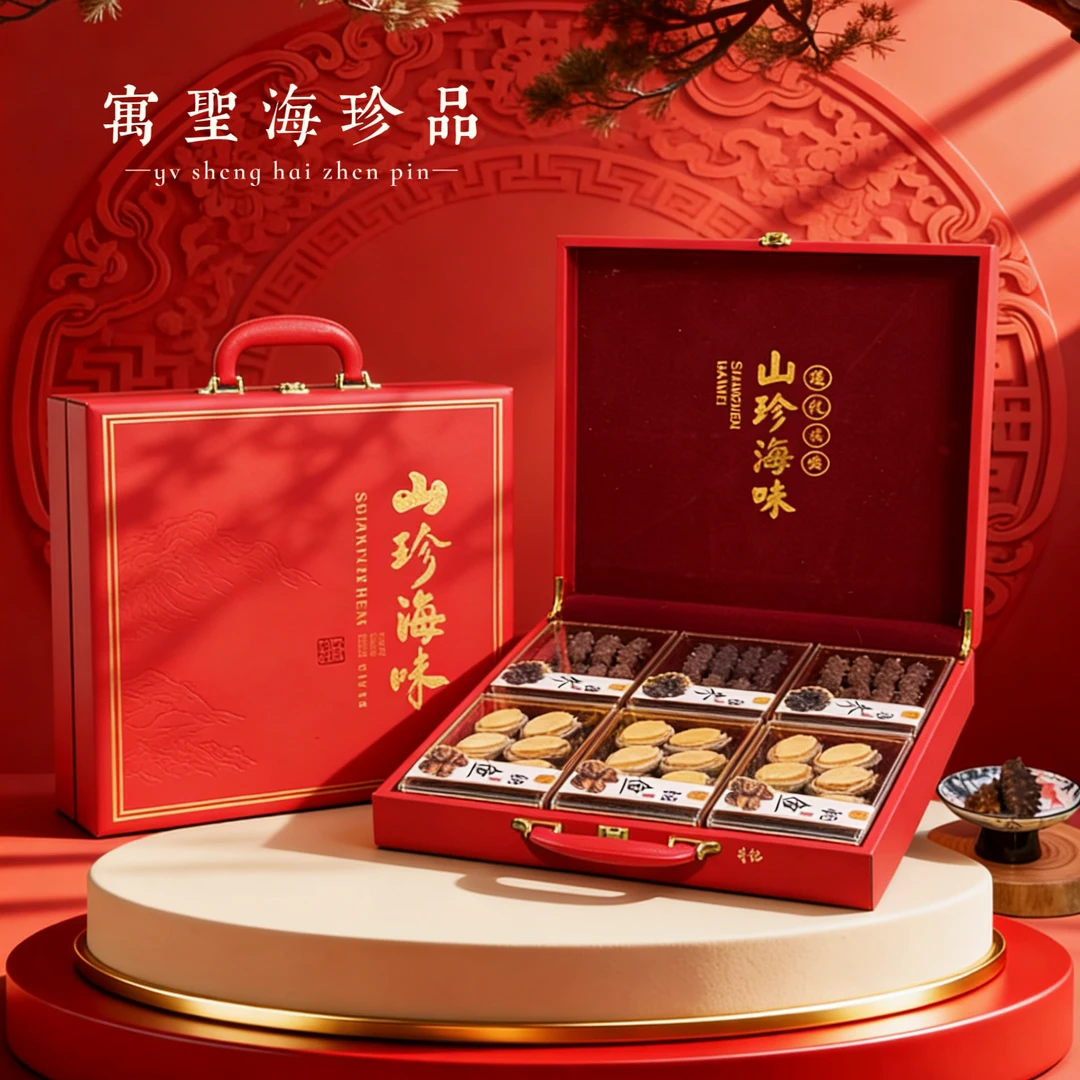 【参鲍礼盒A1】新年礼盒送长辈送领导海参礼盒大连海参