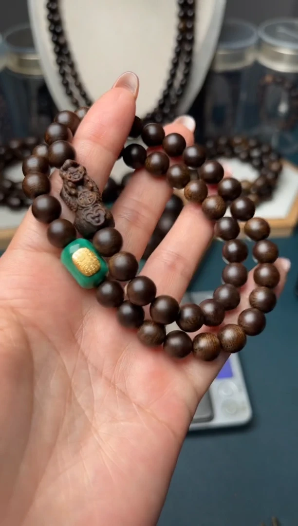 【闪购商品】沉香手串8mm越南芽庄白奇楠双圈